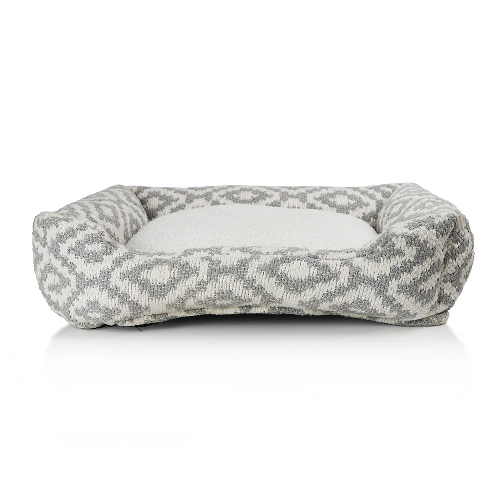 PAWPOURRI Aztec Lounger Bed for Medium to Large Sized Dogs | 100% Polyester Cover Material with Recycled PolyFibre Filling | Washable Cover - - Image 2
